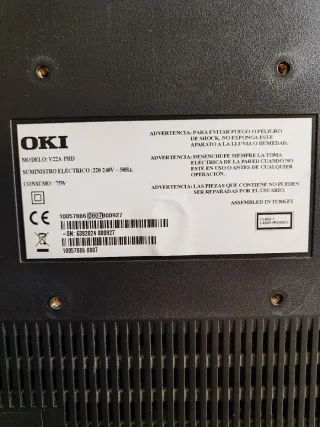 TV-Monitor OKI con DVD Negro