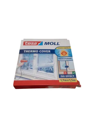 Película De Acristalamiento Tesa Thermo Cover - 1,7 Mx 1.50 M - Transparente