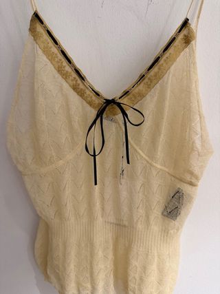 Top punto Zara beige