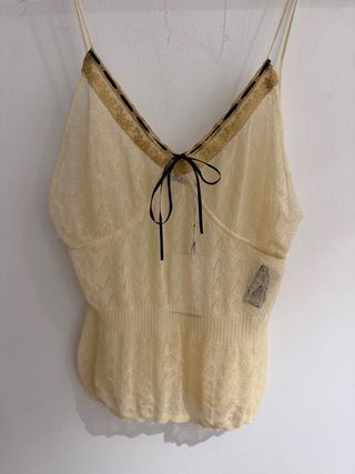 Top punto Zara beige