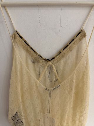 Top punto Zara beige