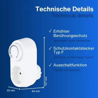 REV Atenuador, adaptador de atenuación LED con toma de 1 vía, control de brillo, blanco