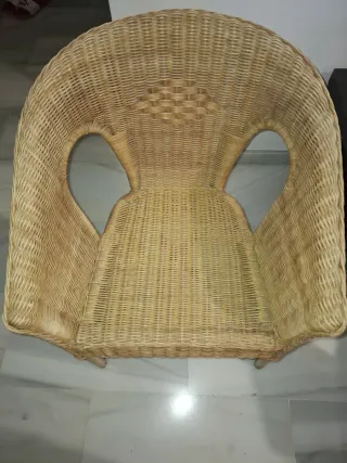 Sillas de mimbre trenzado