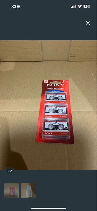 Sony Microcassette MC-60 (3 unidades)