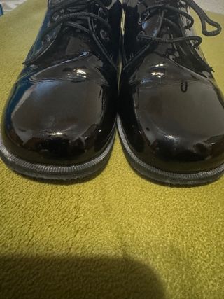 Zapatos de comunión negros charol