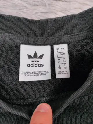 Sudadera Adidas Originals Oversize Negra Mujer Dep