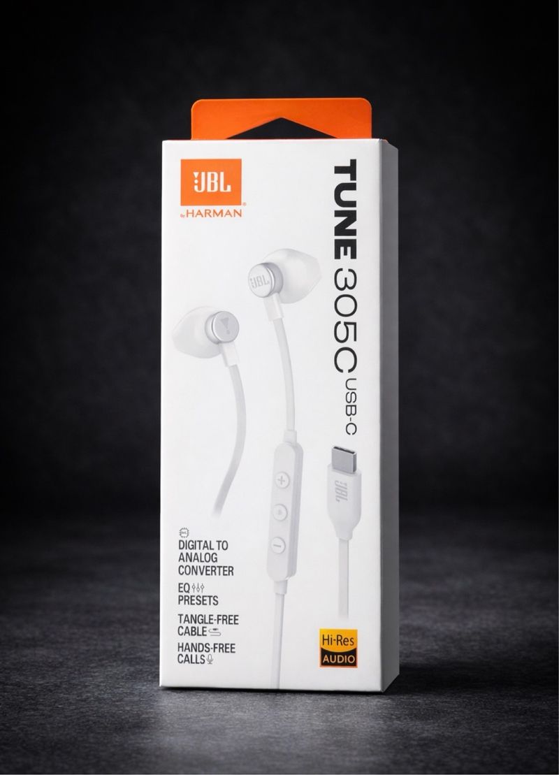 Auriculares TUNE 305C USB-C Blancos
