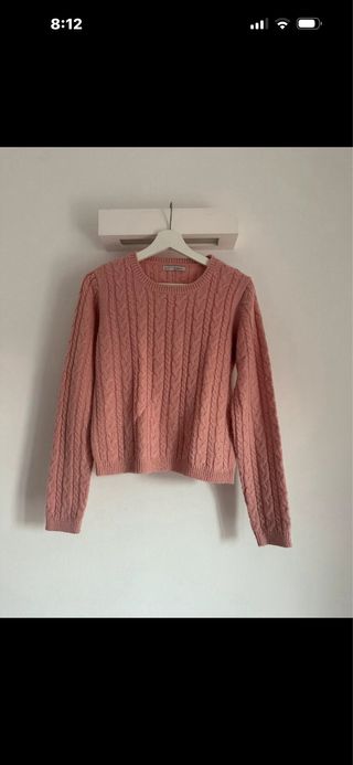 Maglione Alcott Rosa Intrecciato
