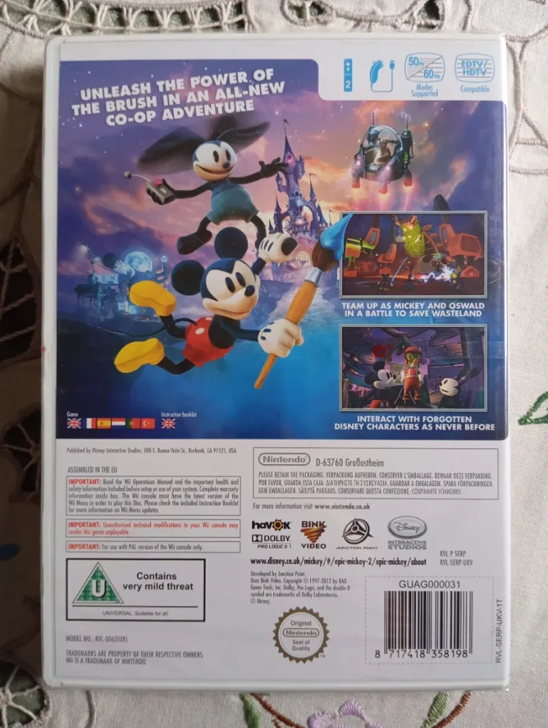 🇬🇧 Epic Mickey 2: The Power of Two - Wii afbeelding 2