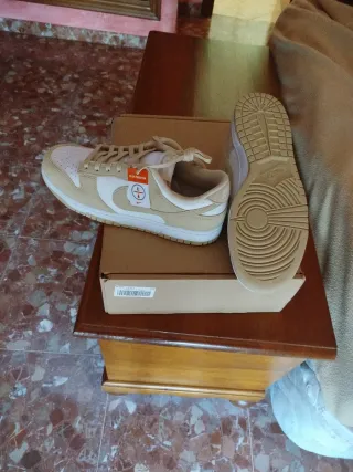 Zapatillas Nike Dunk Beige/Blanco Originales