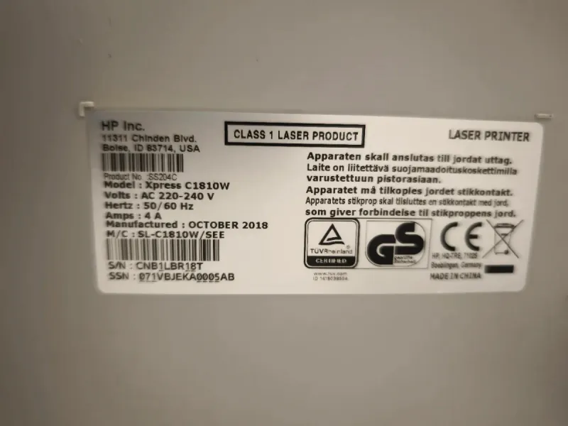 Impresora Samsung Xpress C1810W afbeelding 4