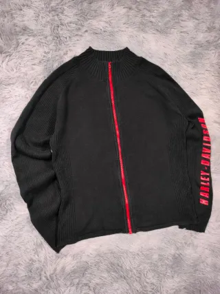 Harley Davidson Chaqueta Cremallera Cardigan Mujer