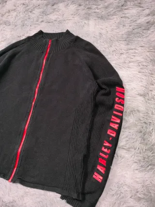 Harley Davidson Chaqueta Cremallera Cardigan Mujer