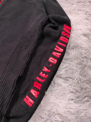 Harley Davidson Chaqueta Cremallera Cardigan Mujer