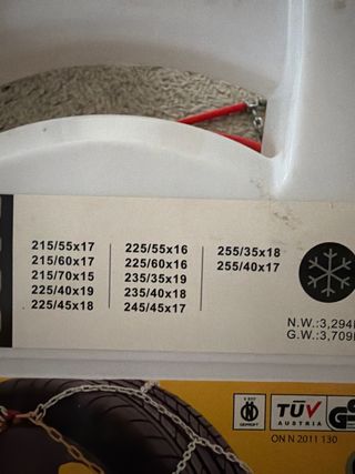 Cadenas para nieve Snovit 110