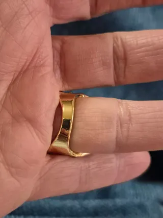 Anillo oro 18k circonitas blancas