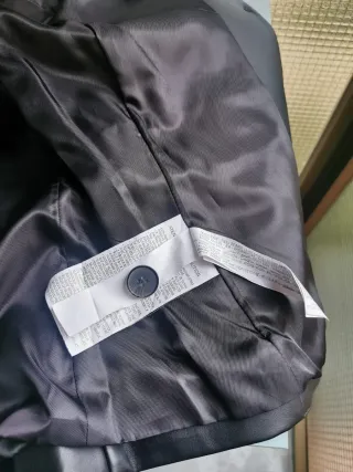 Chaqueta Polipiel Stradivarius Negra Talla M