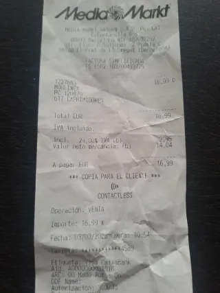 Exprimidor eléctrico con cable