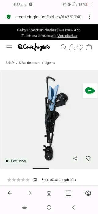 Carrito Silla de Paseo Bebé Ligero