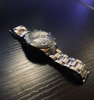 Reloj Hugo Boss Cronógrafo Plata y Negro