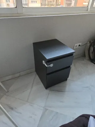 Cómoda de 2 cajones Malm Negra