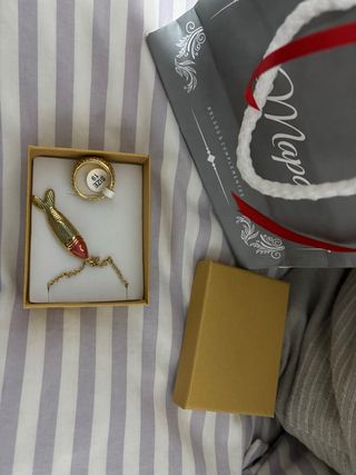 Conjunto Anillo y Colgante Pez