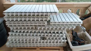 Radiadores de aluminio blancos,