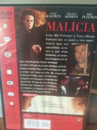 DVD Malicia terror (Español)