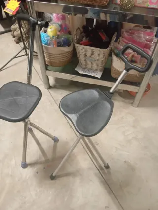 Sedia bastone da passeggio pieghevole