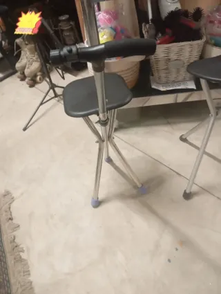 Sedia bastone da passeggio pieghevole