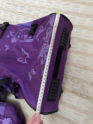 Conjunto 2 mochilas moradas con ruedas