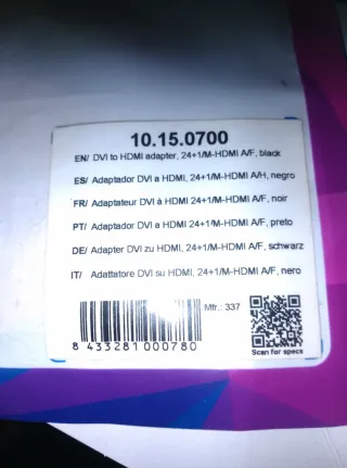 Adattatore HDMI a DVI