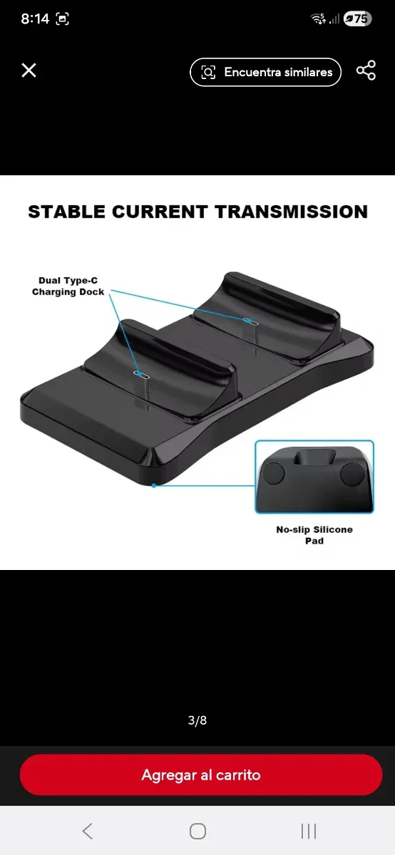 Base Cargador Mando PS5 afbeelding 3