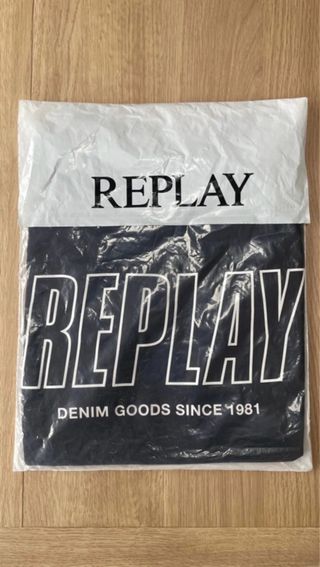 Camiseta Replay Negra Talla M Nueva