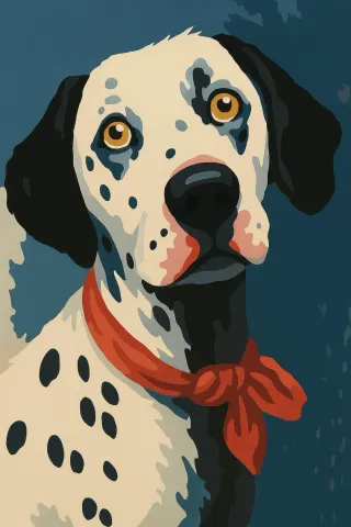 Cuadro decorativo de perro Dálmata