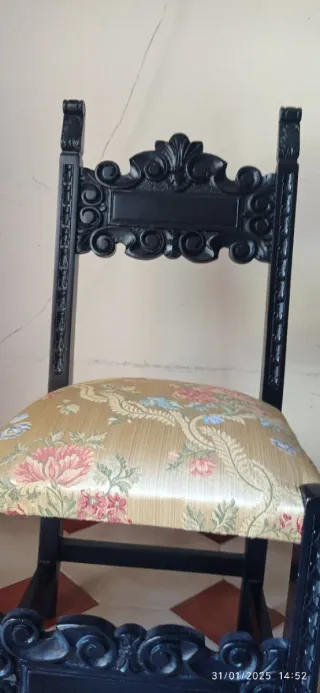 Set poltroncine e tavolini tessuto legno