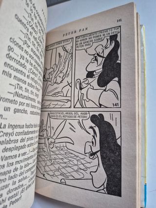 Peter Pan de Walt Disney. Libro con viñetas. 1968
