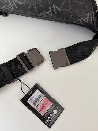 Riñonera Valentino Negra y Gris