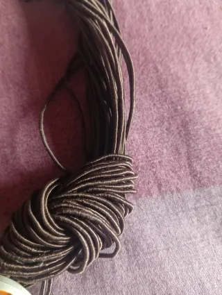 Collana etnica corda marrone multicolore