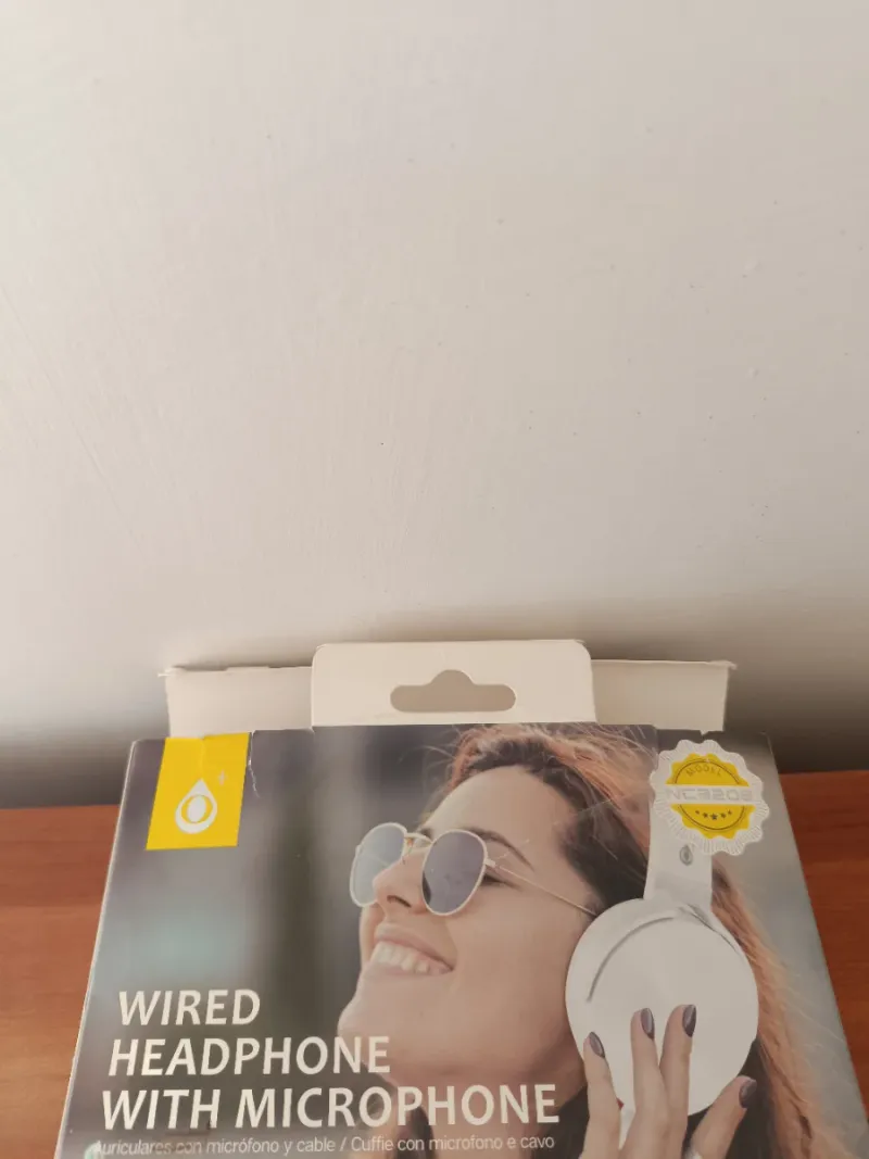 Auriculares con cable blancos con micrófono afbeelding 4