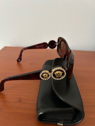 Gafas Sol Vintage Versace 1996 Tortoise Oro