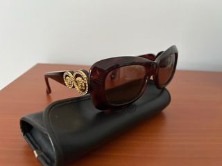 Gafas Sol Vintage Versace 1996 Tortoise Oro