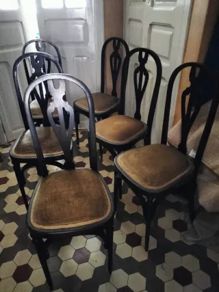 Lote de 6 Sillas antiguas