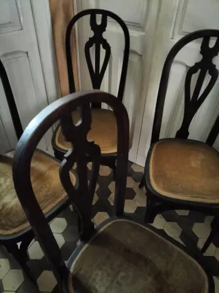 Lote de 6 Sillas antiguas