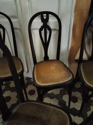 Lote de 6 Sillas antiguas