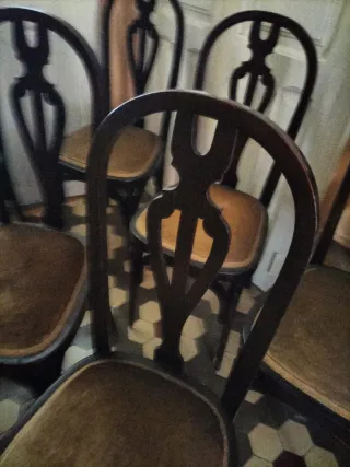 Lote de 6 Sillas antiguas