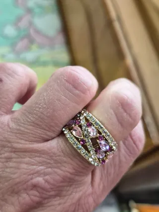 Anillo Vintage Rosa Talla 18