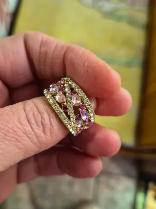 Anillo Vintage Rosa Talla 18