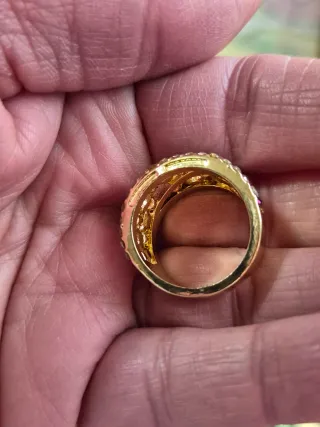 Anillo Vintage Rosa Talla 18