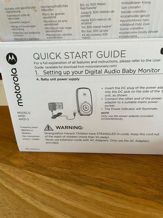 Baby Monitor Motorola AM21